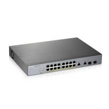 Zyxel GS1350-18HP Géré L2 Gigabit Ethernet (10/100/1000) Connexion Ethernet, supportant l'alimentation via ce port (PoE) Gris