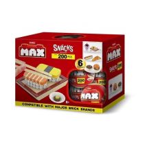 Set de construction - ZURU - Snack - 200 pieces max - 6 snacks - Burger, glace ou sushi