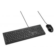 Kensington Kit de teclado y ratón con cable KM100 EQ - Nuevo