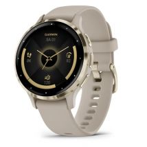 Garmin Venu 3S 3,05 cm (1.2 ) AMOLED 41 mm Numérique 390 x 390 pixels Écran tactile Or, Gris Wifi GPS (satellite)