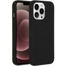 Accezz Coque Liquid Silicone avec MagSafe pour Apple iPhone 13 Pro Max - Noir
