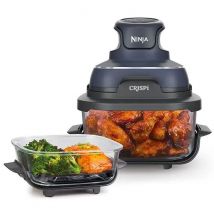 Crispi Cyber Space FN101EUGY - Friggitrice senza olio da 3,8 l, blu grigio - Nuovo