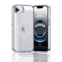 EVETANE Coque iPhone 16e Transparente Compatible Magsafe + 2 Vitres Protection Ecran