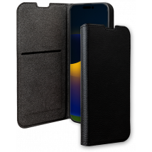 Etui Folio Wallet iPhone 15 Pro Max Support vidéo Noir - 65% Plastique recyclé Certifié GRS Bigben