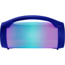 BIGBEN PARTYBTLITEDB - Enceinte lumineuse sans fil - Bluetooth - Micro inclus - Effets lumineux - 50W - Dark blue