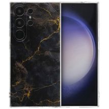 imoshion Coque Design pour Samsung Galaxy S24 Ultra - Black Marble