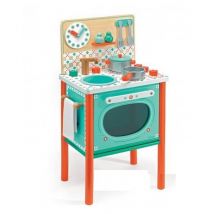 Djeco - Cucina da gioco per bambini Leo con accessori - Nuovo