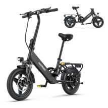 Vélo électrique pliable HillMiles Mile 1 250 W, batterie 36 V 10,4 Ah, 14 pouces