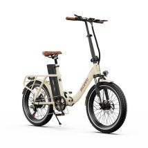 Vélo électrique ONESPORT OT16 Pneus 20 Moteur 250W Batterie 48V 17Ah-Blanc