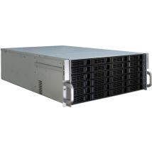 Inter-Tech 4U-4424 Stand nero, argento - Nuovo