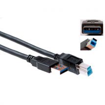 ACT SB3019 câble USB USB 3.2 Gen 1 (3.1 Gen 1) 2 m USB A USB B Noir