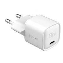 Caricatore da Parete PowerCUBE Mini 30 Bianco con Power Delivery 3.0 - Ricarica Veloce per iPhone, Samsung e USB-C - Nuovo