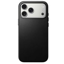 Coque pour iPhone 17 Pro Max MagSafe en Cuir Traditional Antichocs Noir