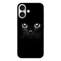 Coque en silicone - Compatible pour Apple iPhone 17 - design yeux de chat