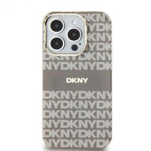 DKNY Funda para iPhone 15 MagSafe de TPU blando con diseño Beige - Nuevo
