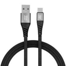 Blue Star Cable USB 3A, nailon trenzado 1,2 m Negro - Nuevo