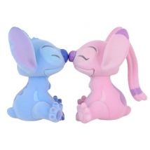 Figuras flocadas Disney Bisous Stitch y Angel Gran Bufón - Nuevo