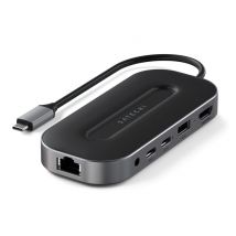 Satechi ST-U4MGEM base para portátil y replicador de puertos Alámbrico USB4 Negro, Gris - Nuevo