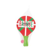 Set de beach ball WDK 8 mm Basque 2 raquettes et balle Noir