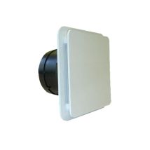 Bouche d'extraction/insufflation UNELVENT BDO 855016 plastique réglable Ø125 mm blanc/noir