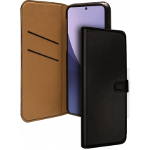 Folio Wallet Xiaomi 12 Pro Noir avec languette de fermeture Bigben