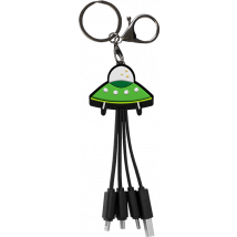 Cavo 3 in 1 Andy USB-C/Micro-USB/Lightning verso USB disco volante - Nuovo
