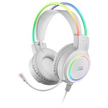 Mars Gaming MHRGBW écouteur/casque Avec fil Arceau Jouer USB Type-A Blanc