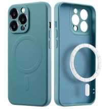 imoshion Coque Couleur avec MagSafe pour Apple iPhone 14 Pro Max - Smoke Green