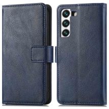 imoshion Étui de télephone portefeuille de luxe pour Samsung Galaxy S22 - Bleu foncé