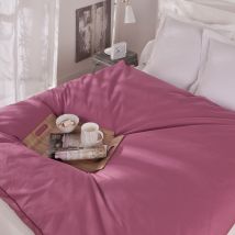 Edredon chaud 140x150 - rose bois de rose - Becquet