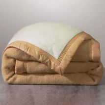 Plaid 150x220 - Beige - Becquet - Fabriqué en France