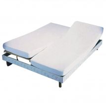 Housse TPR flanelle 140x190 - blanc - Coton - Becquet