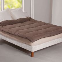 Edredon léger 90x150 - marron chocolat - Becquet