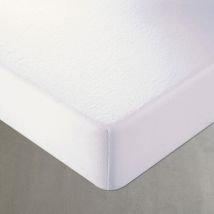 protège matelas grands bonnets 180x200x30 - blanc - Becquet