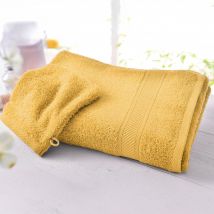 Serviette de toilette 50x100 Lot 2 - jaune miel - Coton - Becquet