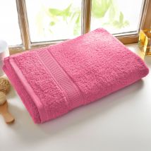Serviette de toilette 50x100 Lot 2 - rose - Coton - Becquet