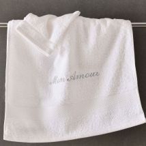 Serviette Personnalisée 50x100 - blanc - Becquet