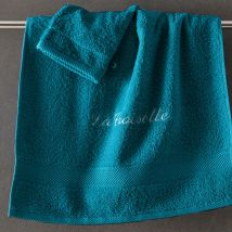 Gant de Toilette Personnalisée 15x20 - bleu canard - Becquet