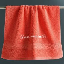 Drap de Bain Personnalisé 100x150 - rose corail - Becquet