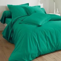 Housse de couette 260x240 - vert émeraude - Becquet