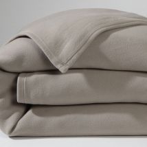 Plaid 150x220 - Gris Clair - Becquet - Fabriqué en France