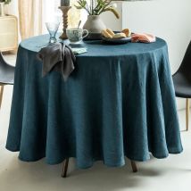 Nappe ronde 180 ø - bleu orage - Becquet