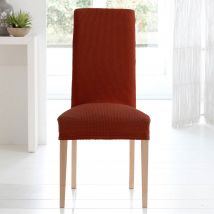 Housse de chaise 50x50 Lot de 2 - rouge tomette - Becquet