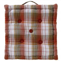 Coussin matelas 40x40 Lot de 2 - orange terracotta - Coton - Becquet