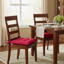 Galette 40x40 Lot de 2 - rouge cerise - Becquet