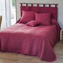 Tête de lit 140x65 - violet cassis - Coton - Becquet