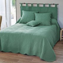 Boutis 180x250 - vert eucalyptus - Coton - Becquet