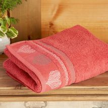Serviette invité 30x50 - rouge - Coton - Becquet