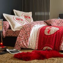 Taie traversin 43x185 - rouge - Coton - Becquet