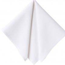 Serviette de table 43x43 Lot de 6 - blanc - Bois - Becquet